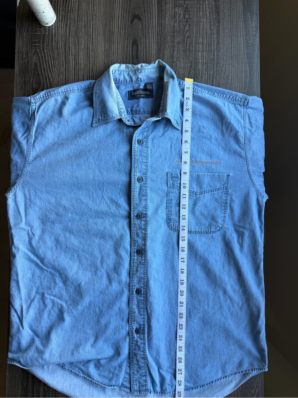Vintage Ruff Hewn denim button down top